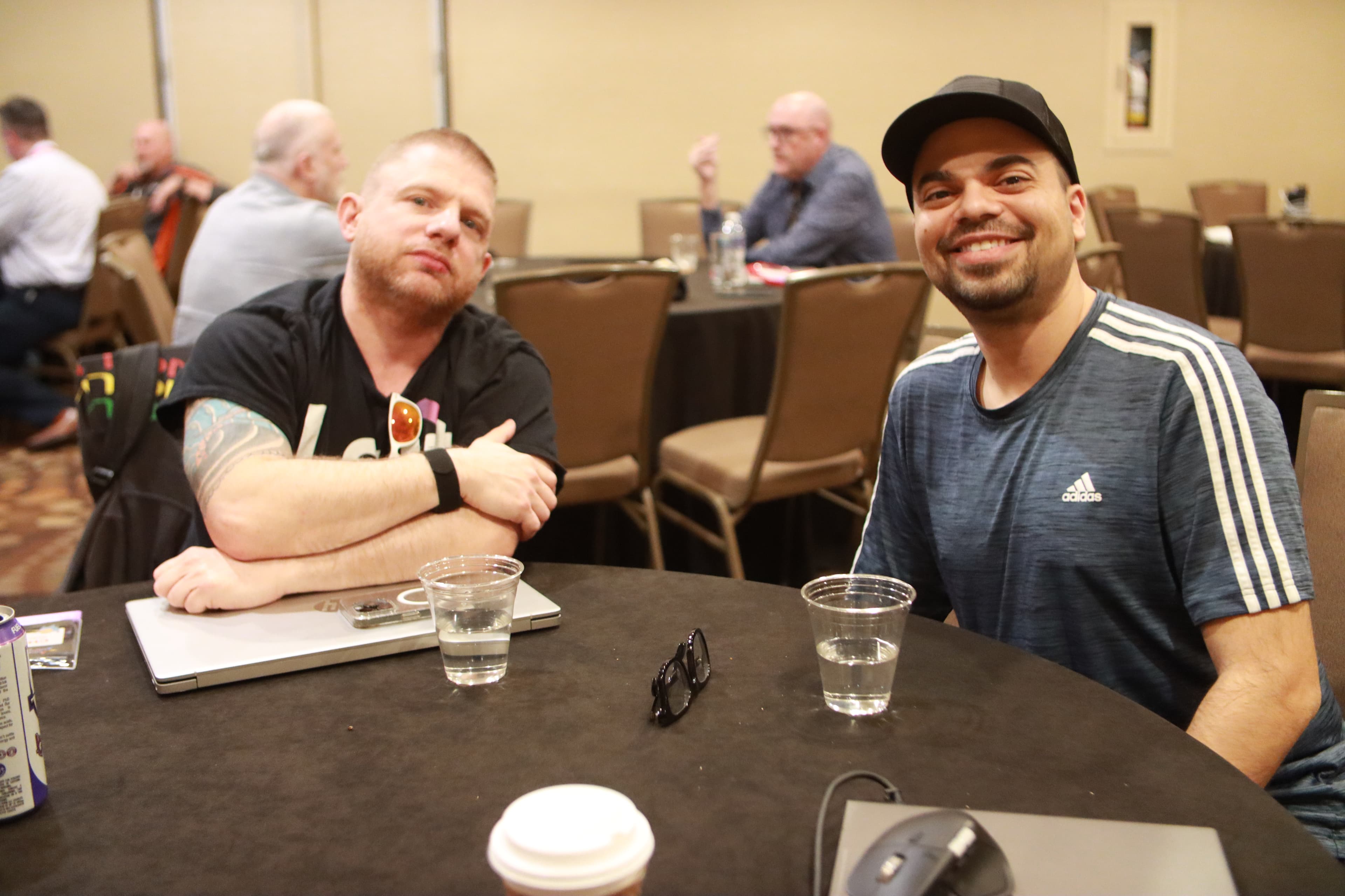 Attendees socializing at the conference
