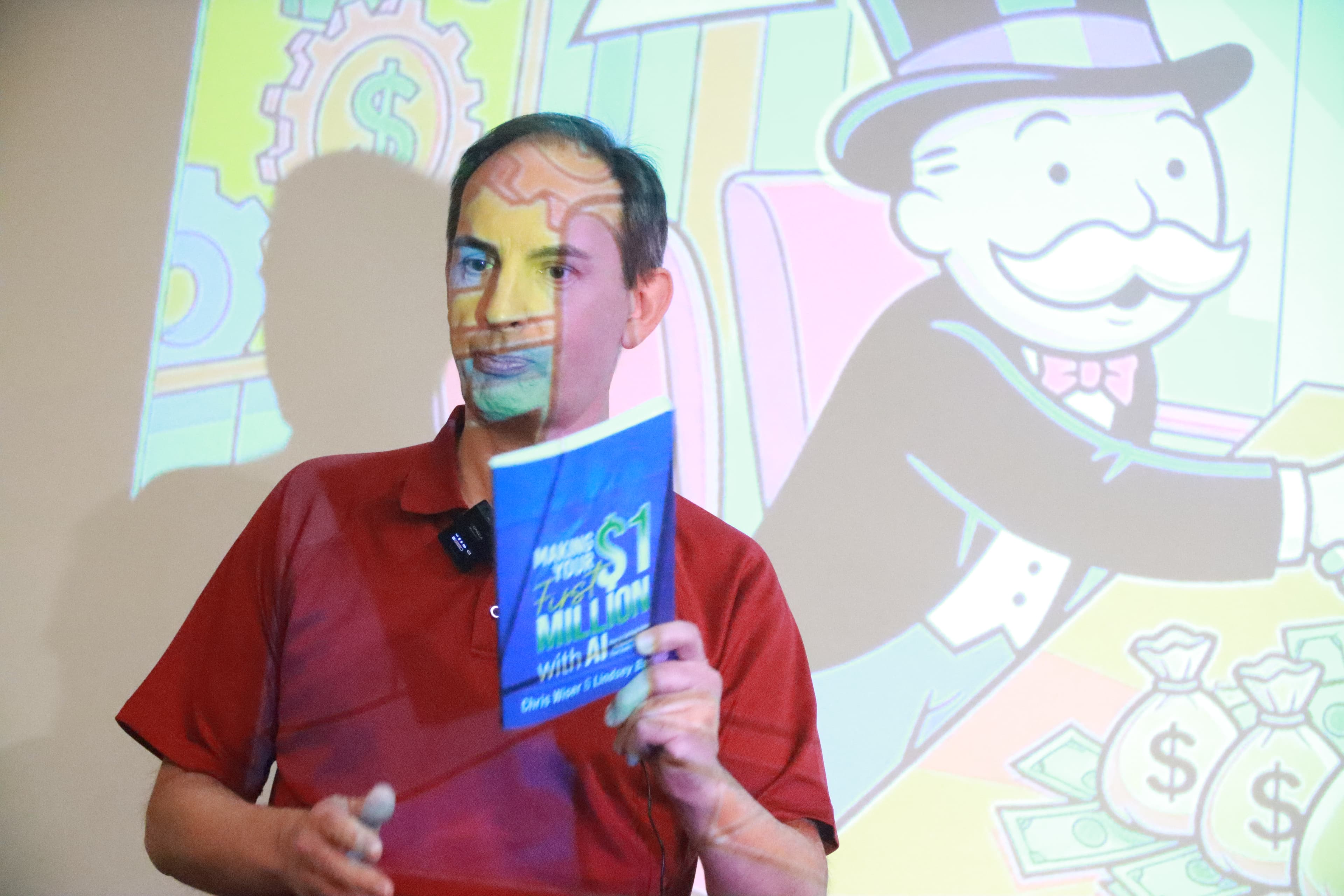 Speaker sharing million-dollar strategies at SEO Rockstars