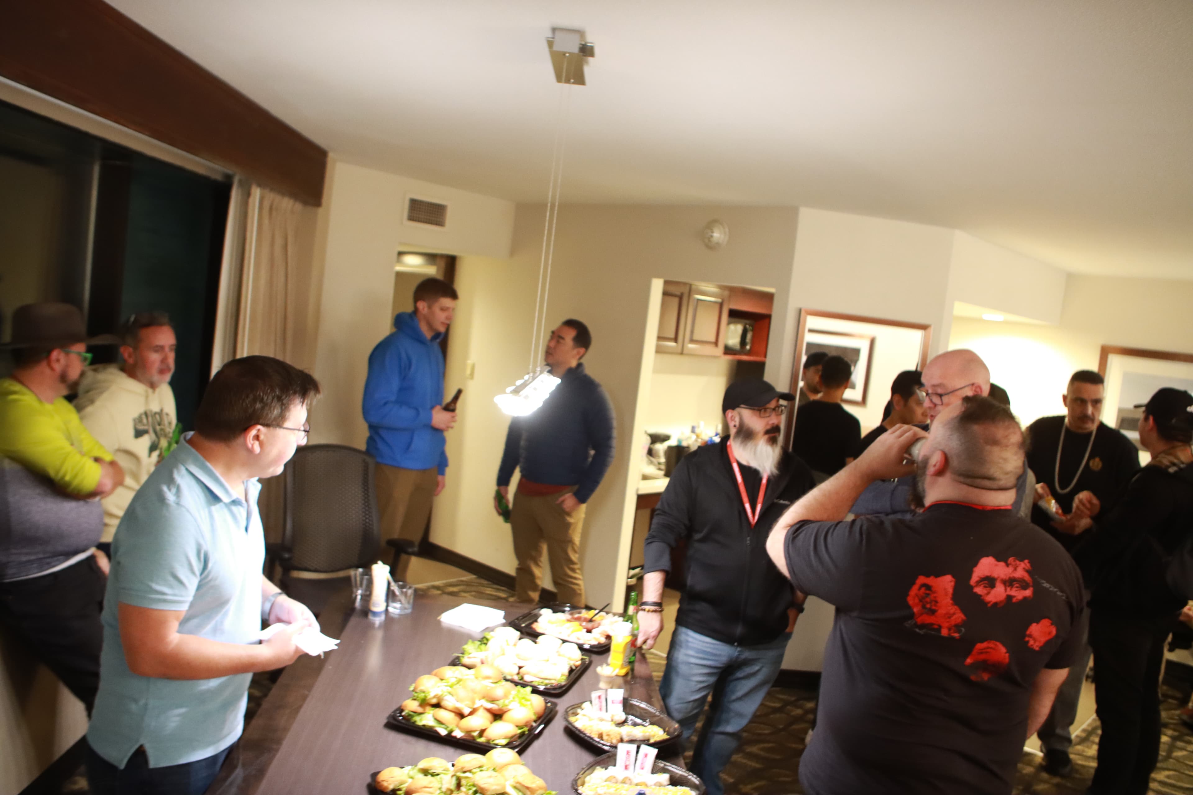 Packed VIP networking party at SEO Rockstars