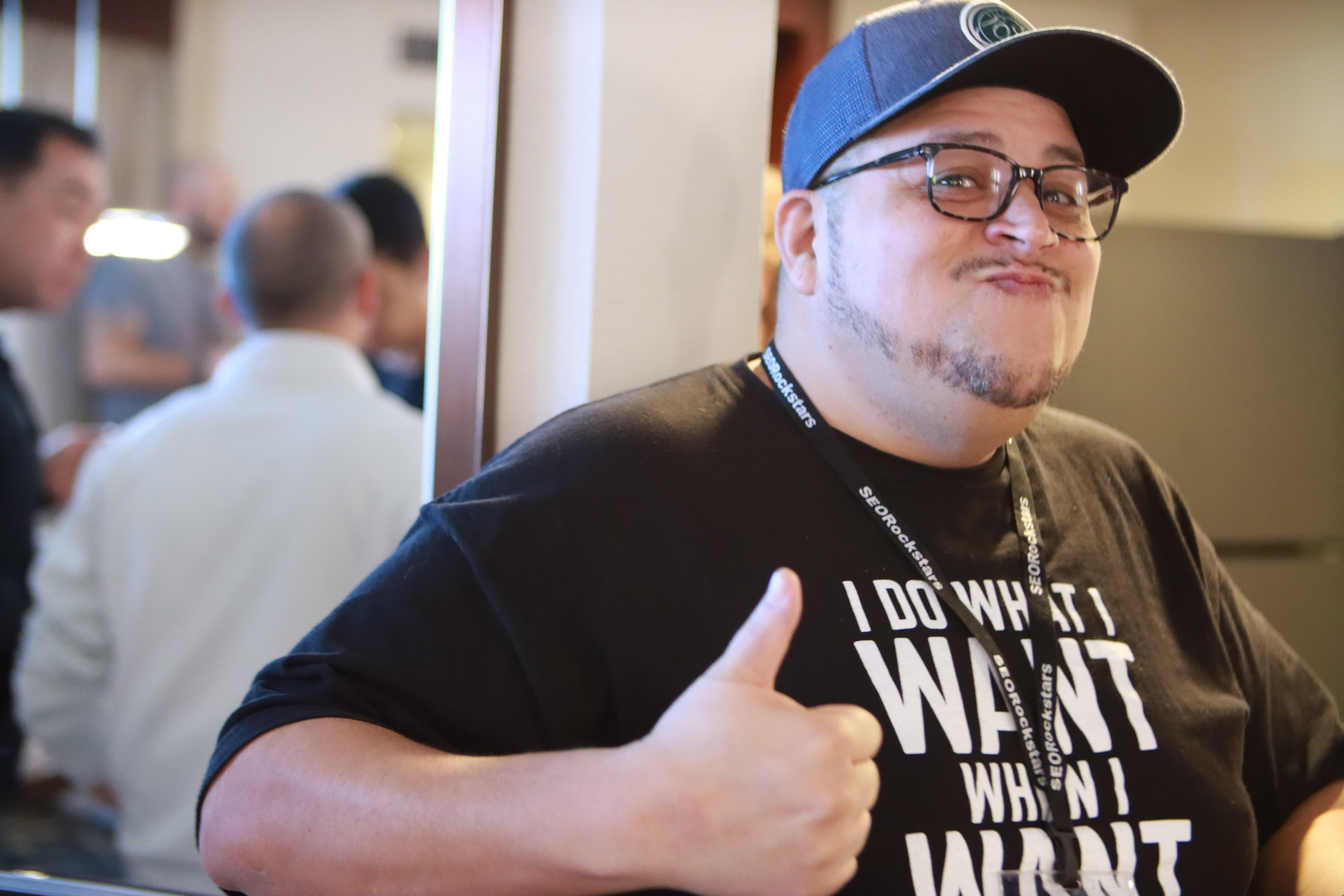 Fired up attendee at SEO Rockstars