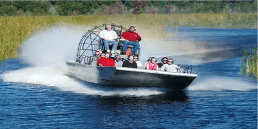 High-Speed Airboat Bayou Run